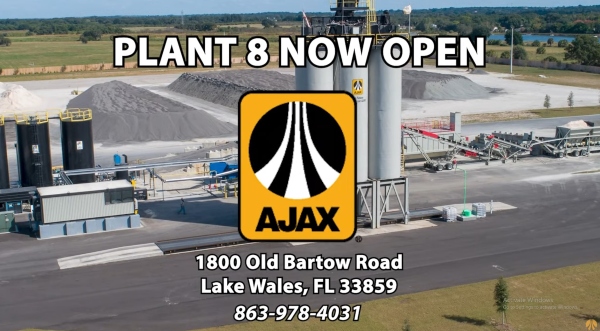 Ajax Paving now has a new plant in Lake Wales, Florida - Plant 8.