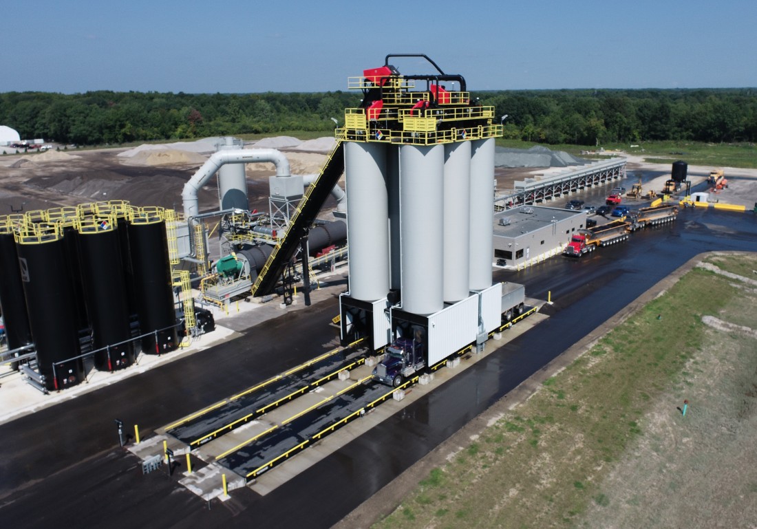 Asphalt Plants in Michigan - AJAX Paving - DJI_0013