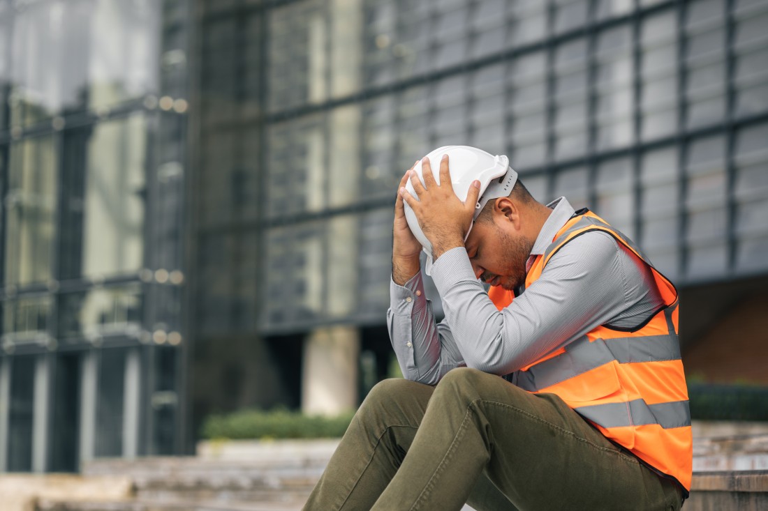 Construction Site Mental Health | Michigan | AJAX Paving - iStock-1349688819