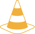 Asphalt Construction Contractor Michigan - AJAX Paving - icon-cone