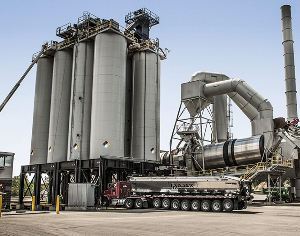 Asphalt Plants in Michigan - AJAX Paving - plant-romulus