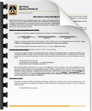 Learn more about doing business with AJAX in Florida - subcontdoc